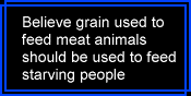 Believe grain should be used to feed people