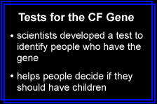 Tests for the CF gene